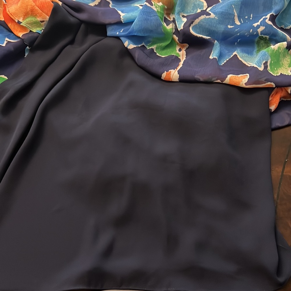 LAUREN RALPH LAUREN Floral Georgette One-Shoulder Gown. - Picture 8 of 11